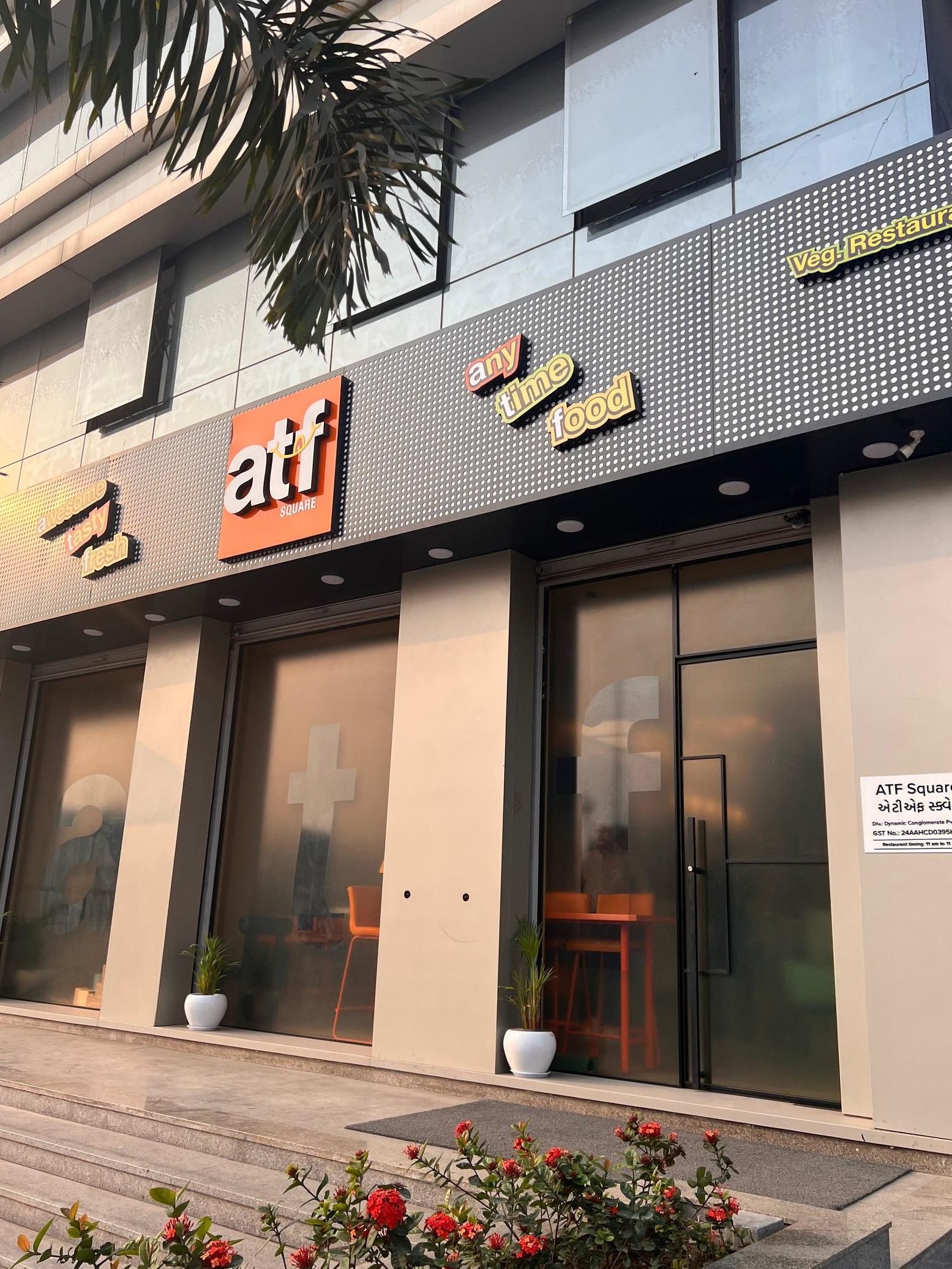 atf square pure veg restaurant vapi
