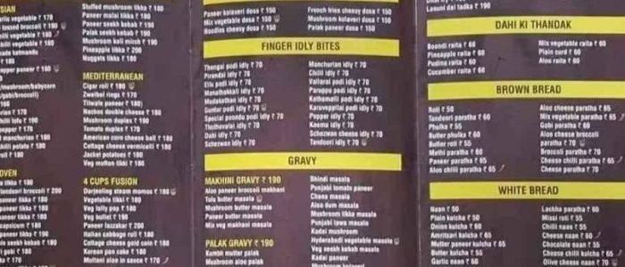 four cupsveg restaurant