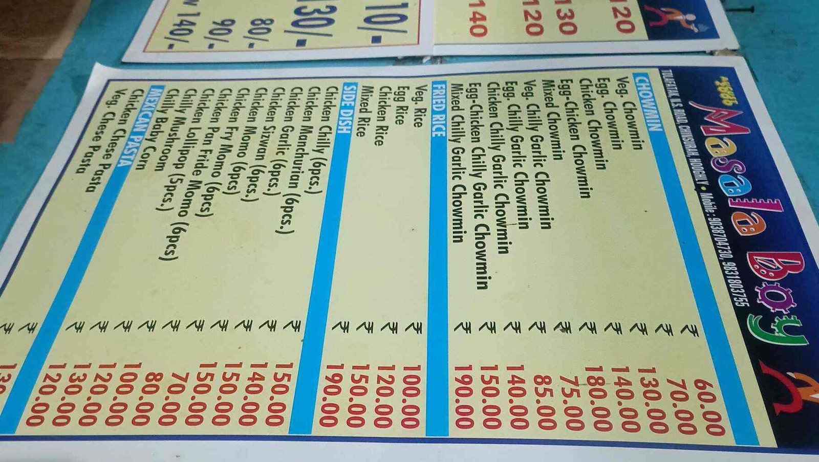 masala boys chinese restaurant