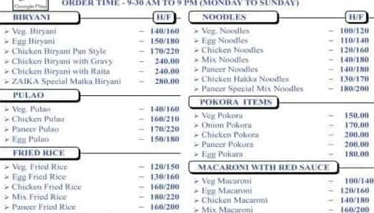 new zaika food delivery cum restaurant 1