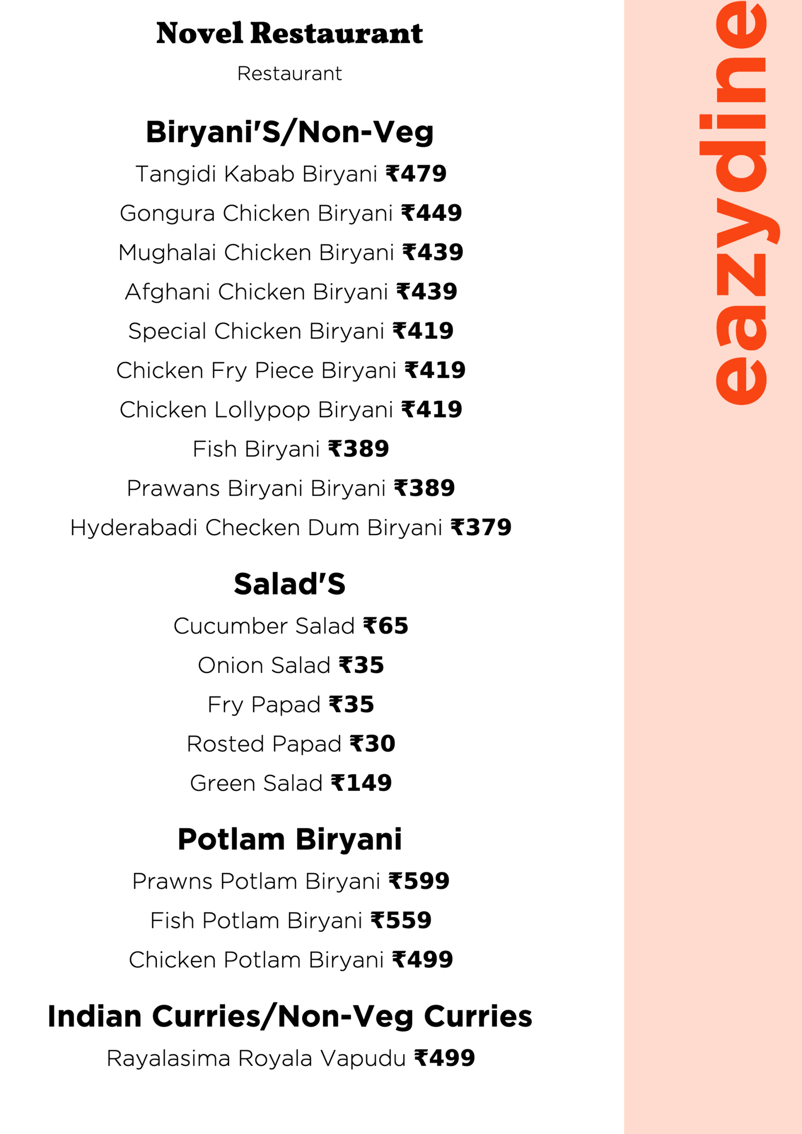 novel hotel restaurant best biryani in guntur 1 scaled