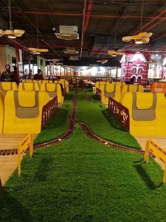 platform 65 the train theme restaurant vijayawada