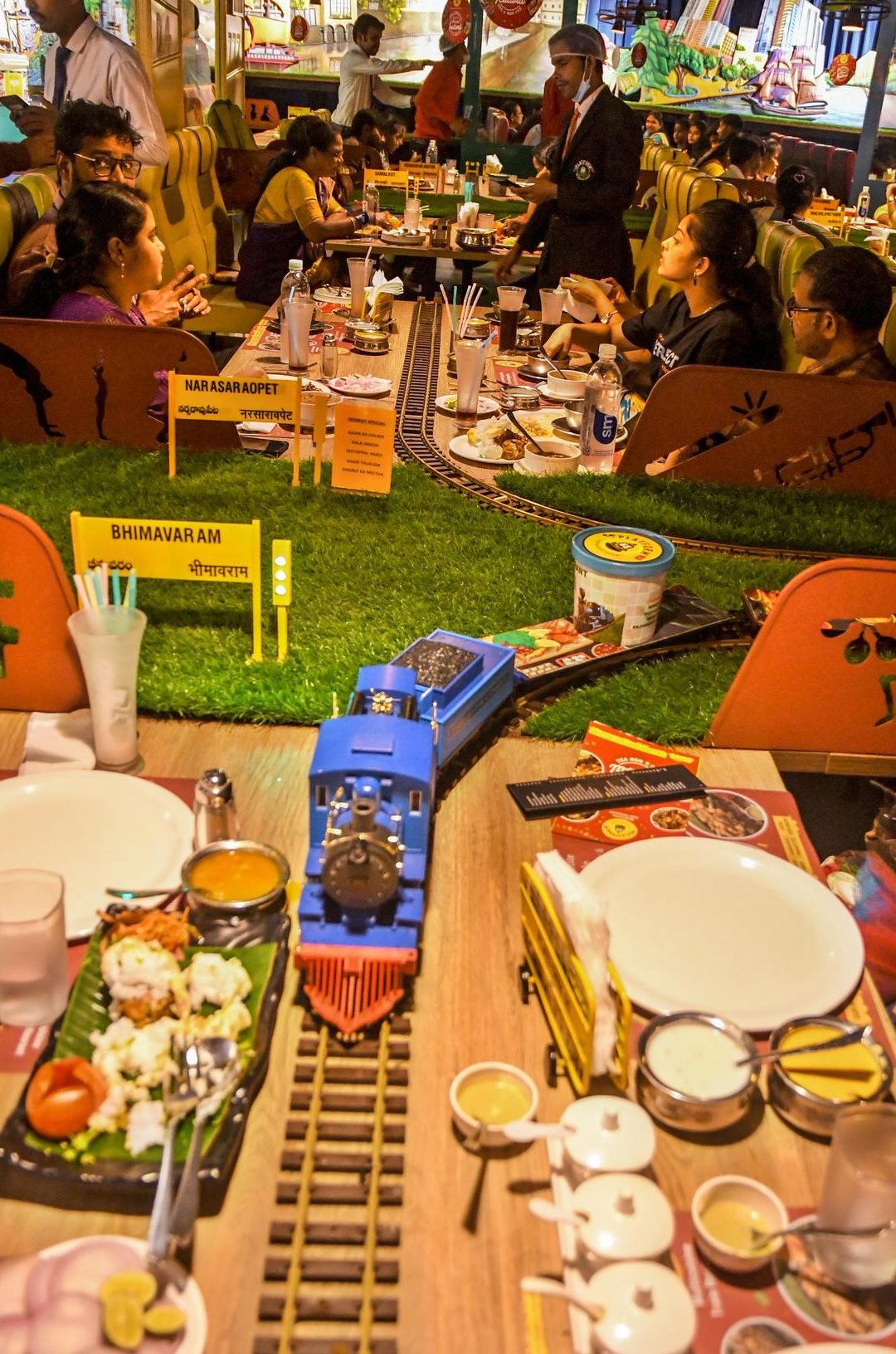 platform65 the train theme restaurant vizag