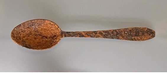 rusted spoon
