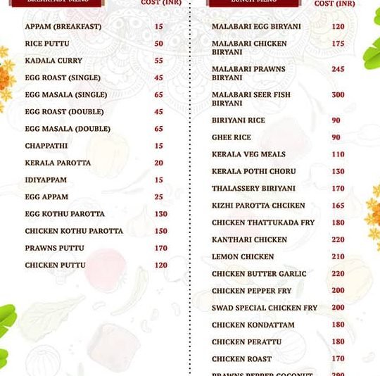 sabari swad the taste of kerala restaurant 1