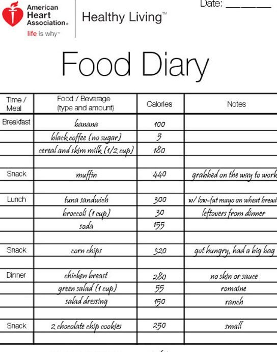 the food diary 1