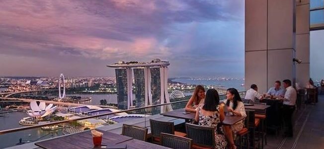 the roof top restaurant